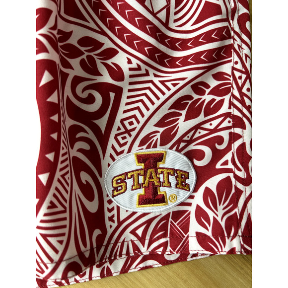 Men's Iowa State Cyclones Swim Trunks Floral Paisley Shorts Logo Size Large - Picture 2 of 4